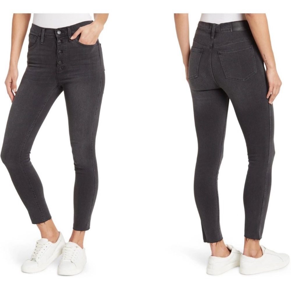 Madewell 10” High-Rise Raw Hem Skinny Jean